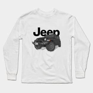 Black Jeep Wrangler Rubicon Long Sleeve T-Shirt